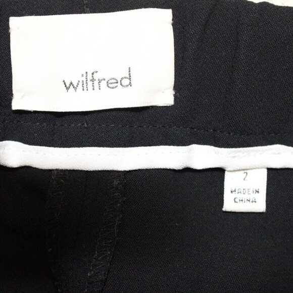 Aritzia Wilfred Black Crop Trousers Size 2 - Picture 5 of 5
